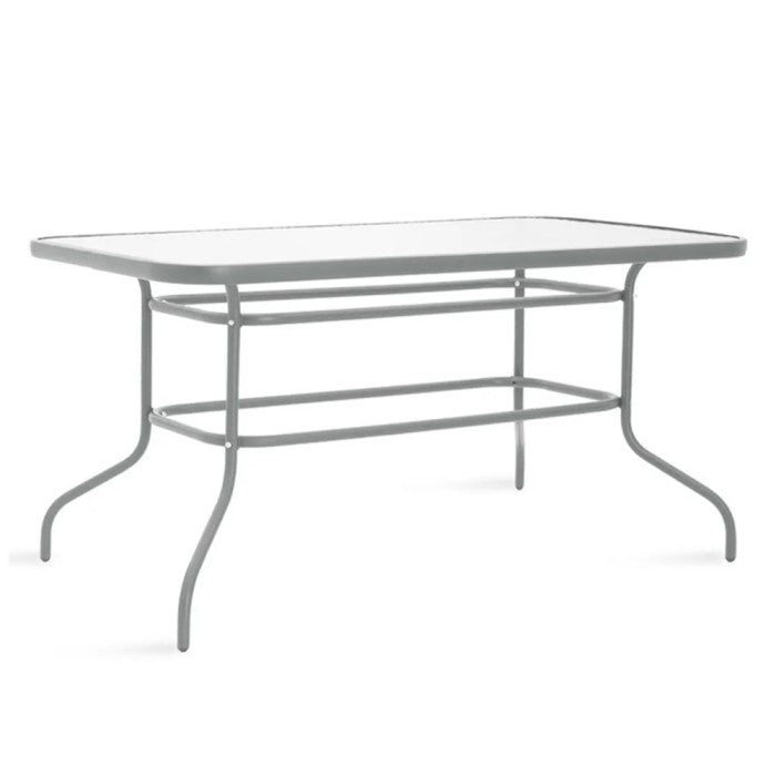 Metal table VALOR 140x80cm gray