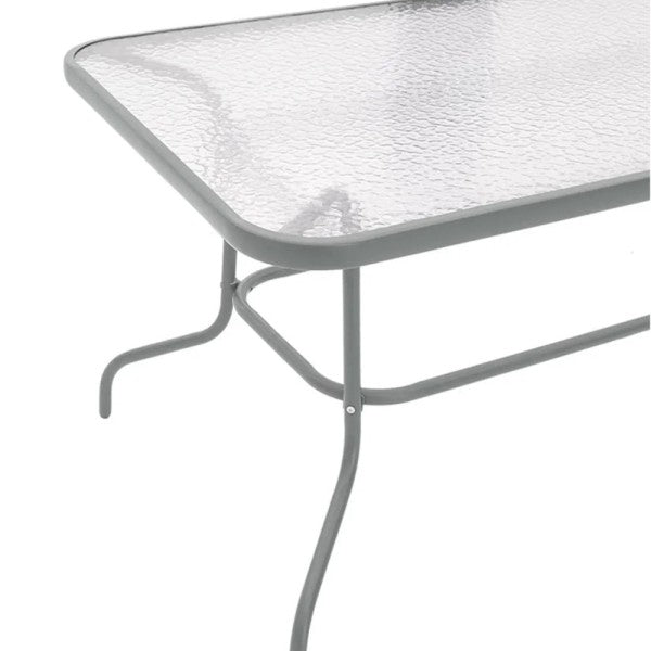 Metal table VALOR 140x80cm gray