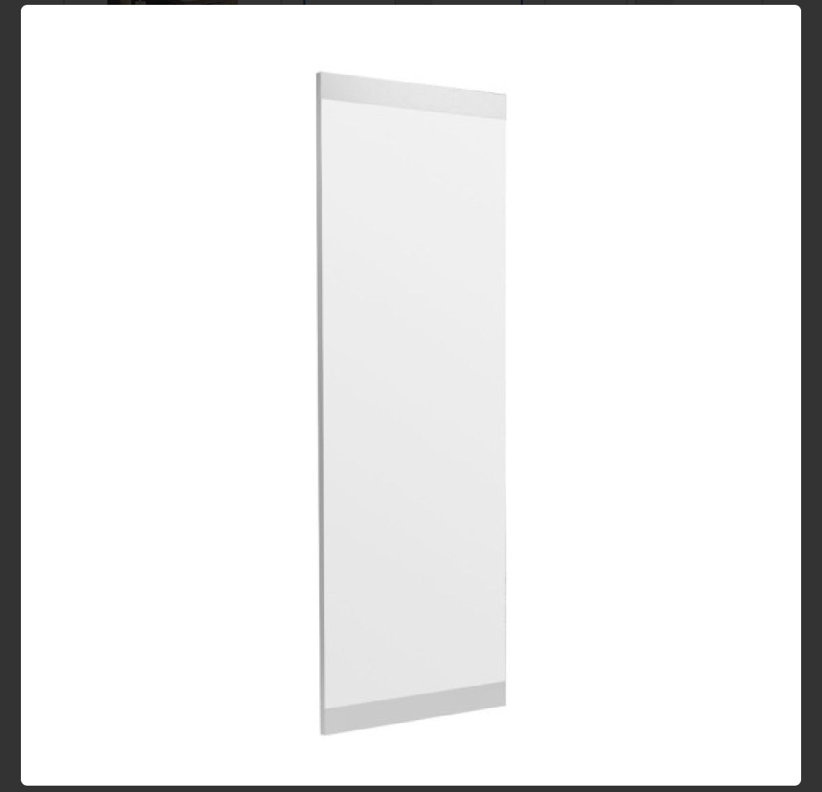 Mirror 120x40cm white