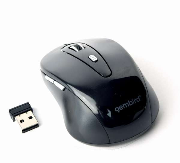 Mouse Gembird Wireless MUSW-6B-01 Optical 1600DPI Black