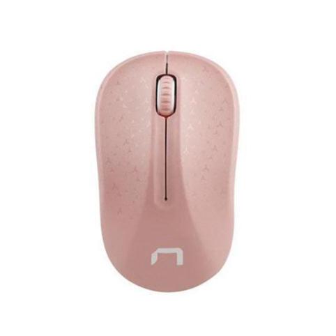 Mouse Natec Wireless Toucan 1600dpi Pink/White