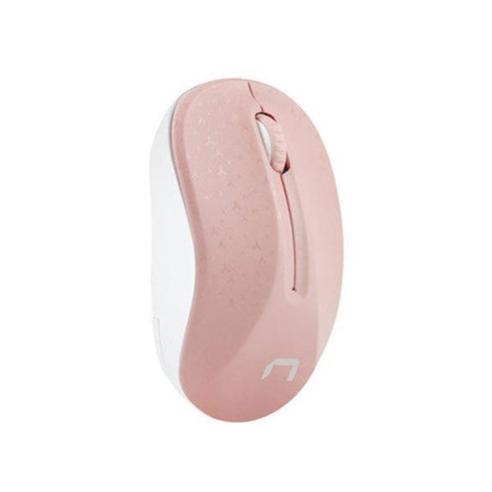 Mouse Natec Wireless Toucan 1600dpi Pink/White