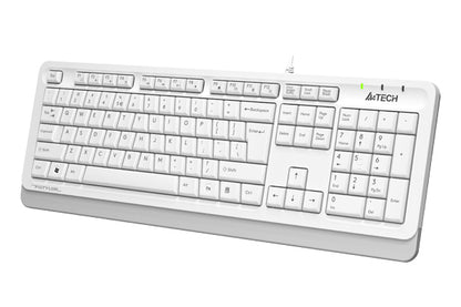 Keyboard A4 FKS10 Multimedia A-Shape USB White