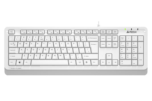 Keyboard A4 FKS10 Multimedia A-Shape USB White