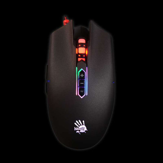 Mouse A4 Q80 Bloody Gaming Neon XGlide Optical Switch USB Black