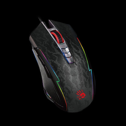 Mouse A4 P93S Bloody Gaming RGB USB Stone Black Activated