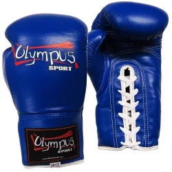 Boxing Gloves Olympus by RAJA Genuine Leather Lace-Up COMPETITON