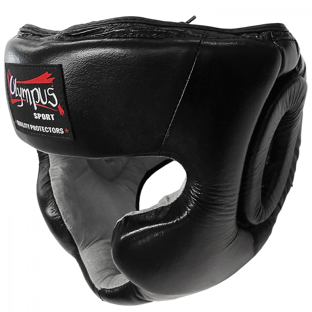 Head Guard Olympus TRAINING Chin and Chick protection Leather