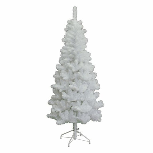 New Year PVC TREE 185 CM WHITE SLIM LINE