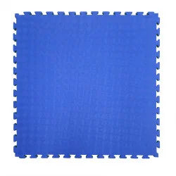 Floor Mat Tatami LIGHT Eva Foam 100x100x2.5cm – Diamond Pattern Green/Blue