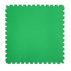 Floor Mat Tatami LIGHT Eva Foam 100x100x2.5cm – Diamond Pattern Green/Blue