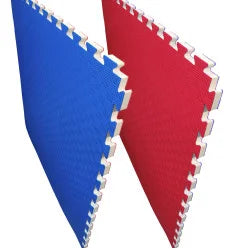 Floor Mat Tatami Foam WT 100x100x2.5cm Blue Red