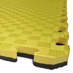 Tatami Puzzle EVA Foam MULTI REVERSIBLE 100 x 100 x 2.6cm Black yellow