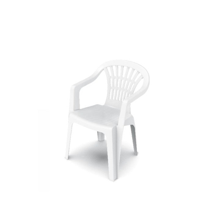 PROGARDEN chair Lira PVC 56x54x80 cm WHITE