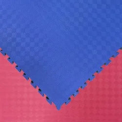 Tatami Puzzle Mat EVA Foam Reversible S1225 Pattern 100x100x4cm Blue/Red