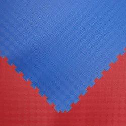 Tatami Puzzle Mat Foam JY 100x100x2.5cm – Square Pattern  Blue Red