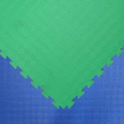 Tatami Puzzle Mat Foam JY 100x100x2.5cm – Square Pattern Blue Green