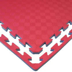 Tatami Puzzle Mat Foam JY 100x100x2.5cm – Square Pattern  Blue Red