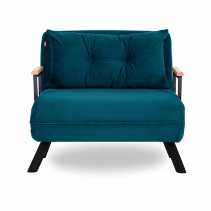 Sofa bed 1-seater Sando Petrol Green