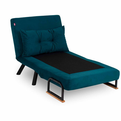 Sofa bed 1-seater Sando Petrol Green