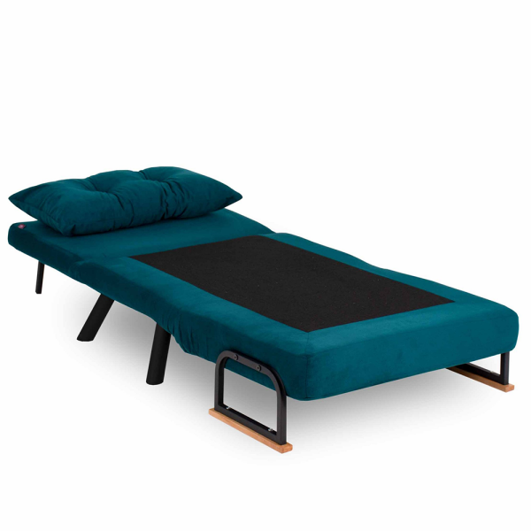 Sofa bed 1-seater Sando Petrol Green