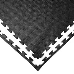 Tatami Puzzle Mat ECONOMY EVA Foam 2cm Black / Silver