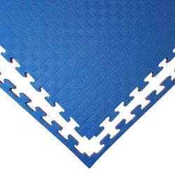 Tatami Puzzle EVA Foam MULTI SINGLE 100 x 100 x 1.3cm Blue / Red