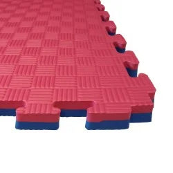 Tatami Puzzle EVA Foam MULTI SINGLE 100 x 100 x 1.3cm Blue / Red