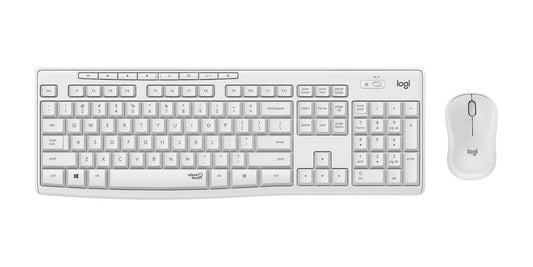 Keyboard Logitech Wireless Desktop MK295 Combo w/Mouse Silent White