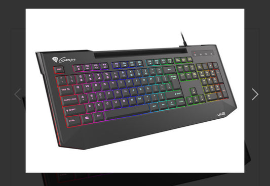 Keyboard Genesis Gaming Lith 400 X-Scissor Slim RGB Backlight