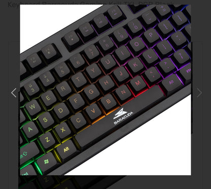 Keyboard Barracuda Gaming Krill TKL RGB Black