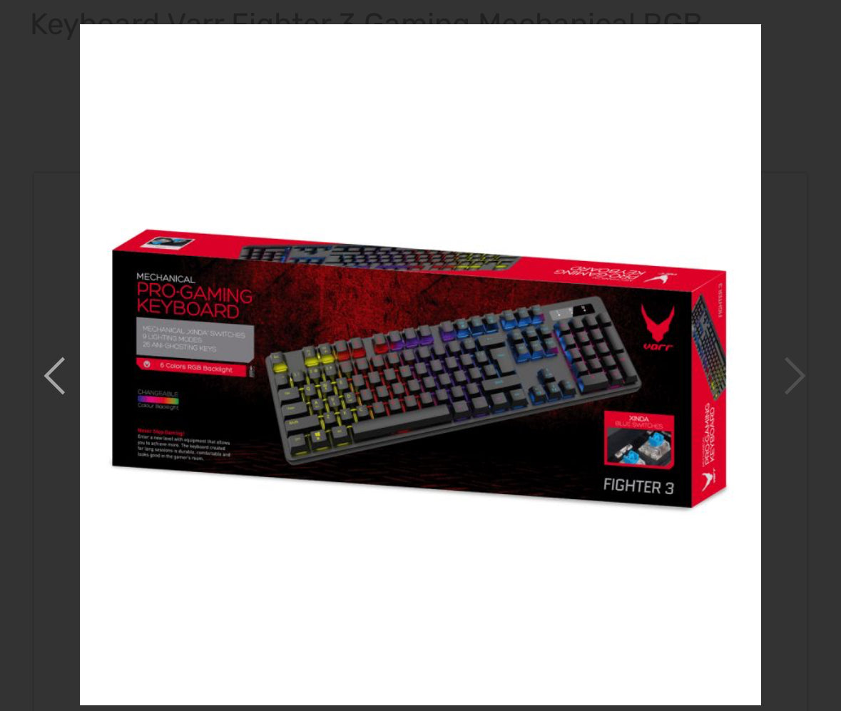 Keyboard Varr Fighter 3 Gaming Mechanical RGB