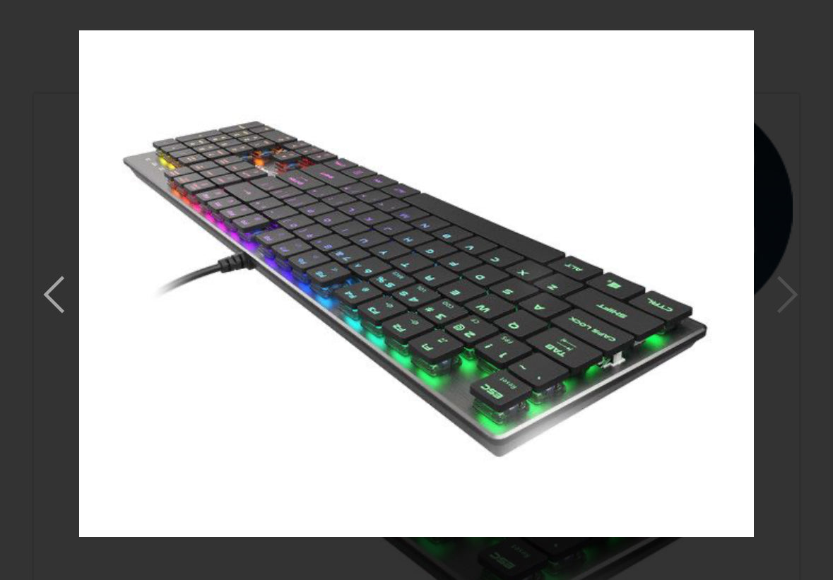 Keyboard Genesis Gaming Thor 420 Mechanical Content Slim Blue Switch RGB Backlight