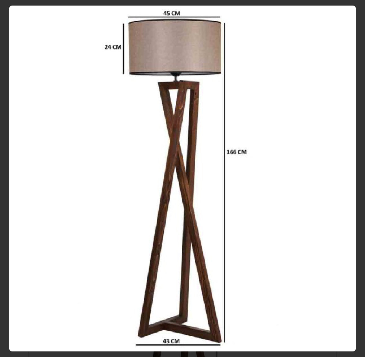 Wooden Floor Lamp