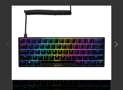 Keyboard Sharkoon SKILLER SGK50 S4 60% Black Mechanical Gaming w/RGB Illumination - Red Switch