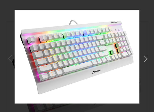 Keyboard Sharkoon SKILLER SGK3 White Mechanical Gaming w/RGB - Kailh Red Switch