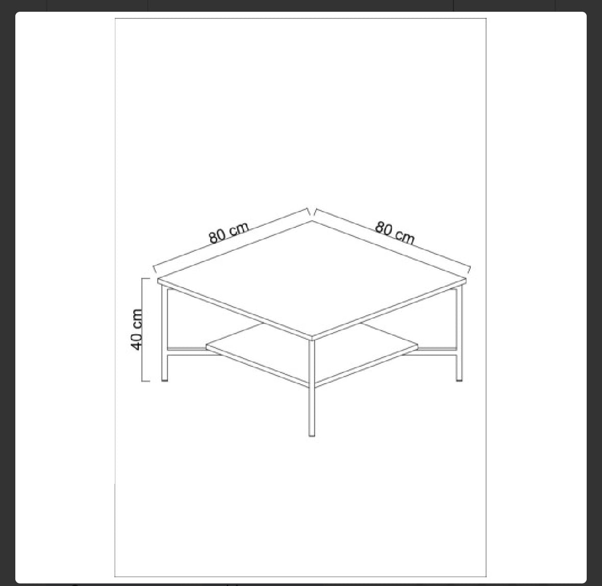 Club table Gold Line - Antrahcite, Gold