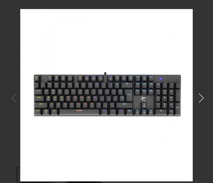 Keyboard White Shark Gaming Commandos Elite Mechanical RGB Blue Switch