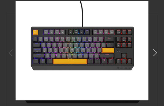 Keyboard Genesis Gaming Thor 230 TKL Hot Swap Mechanical Red Switch RGB Anchor Grey Negative