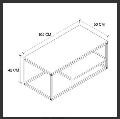 Club table Luna - white