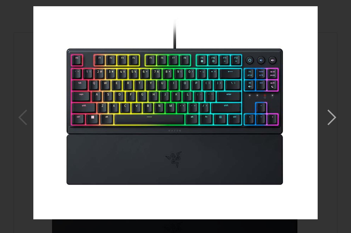 Keyboard Razer Ornata V3 Tenkeyless Low Profile Mechanical Membrane Gaming RGB Chroma