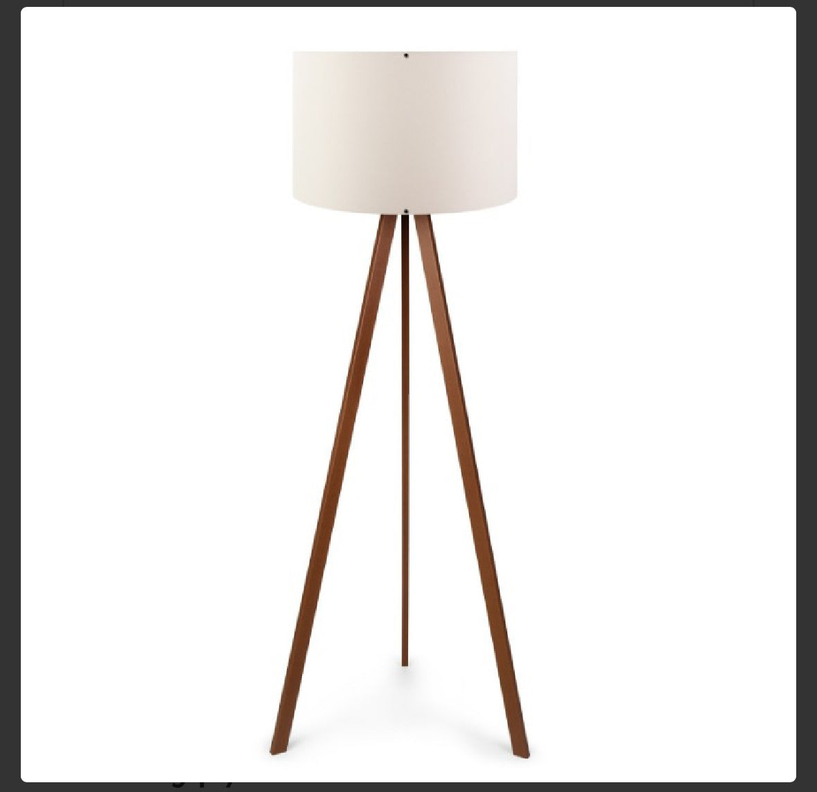 Floor lamp AYD-1528 (white lampshade)