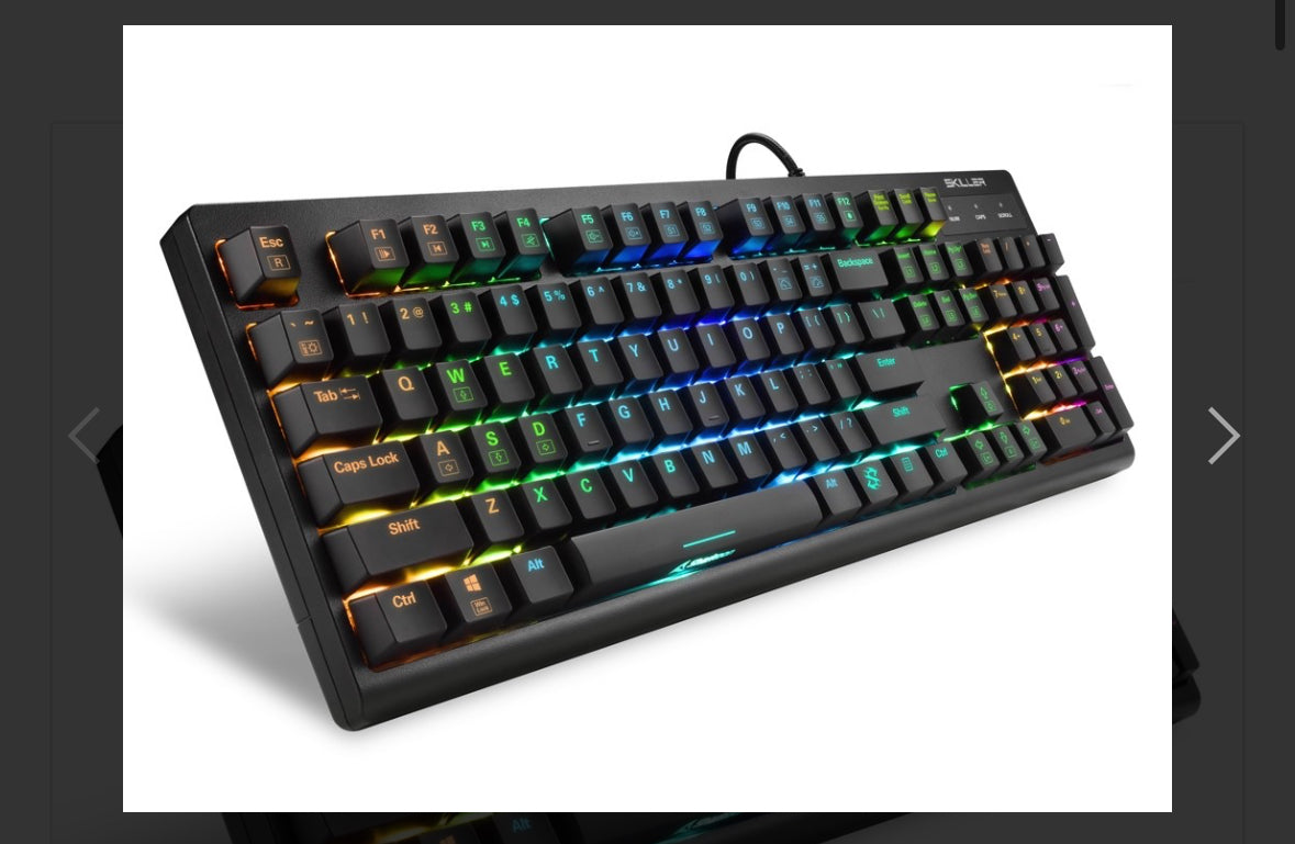 Keyboard Sharkoon SKILLER SGK30 Mechanical Gaming w/RGB - Huano Red Switch