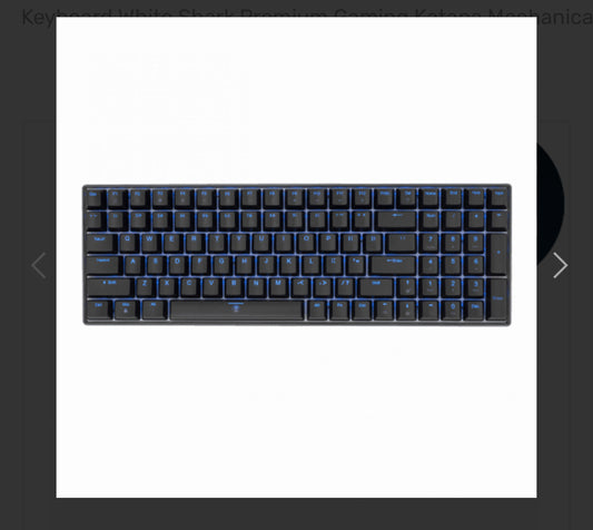 Keyboard White Shark Premium Gaming Katana Mechanical Per Key RGB