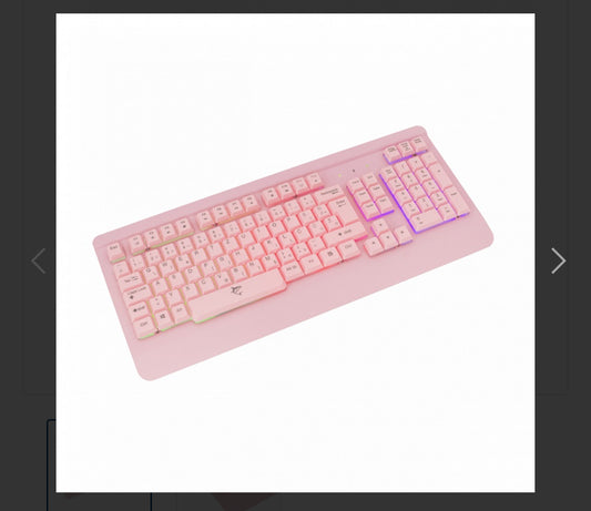 Keyboard White Shark Gaming Mikasa Pink