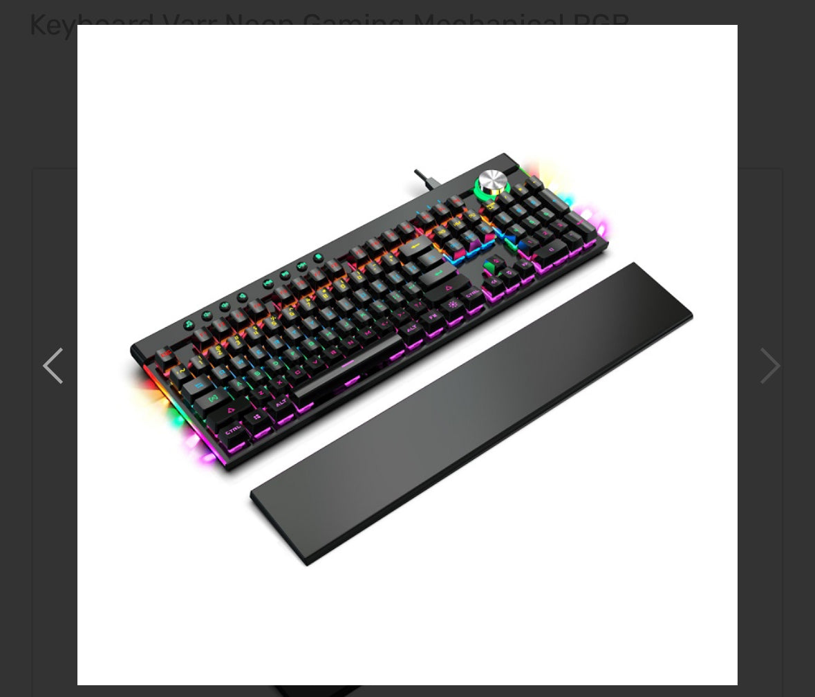 Keyboard Varr Neon Gaming Mechanical RGB