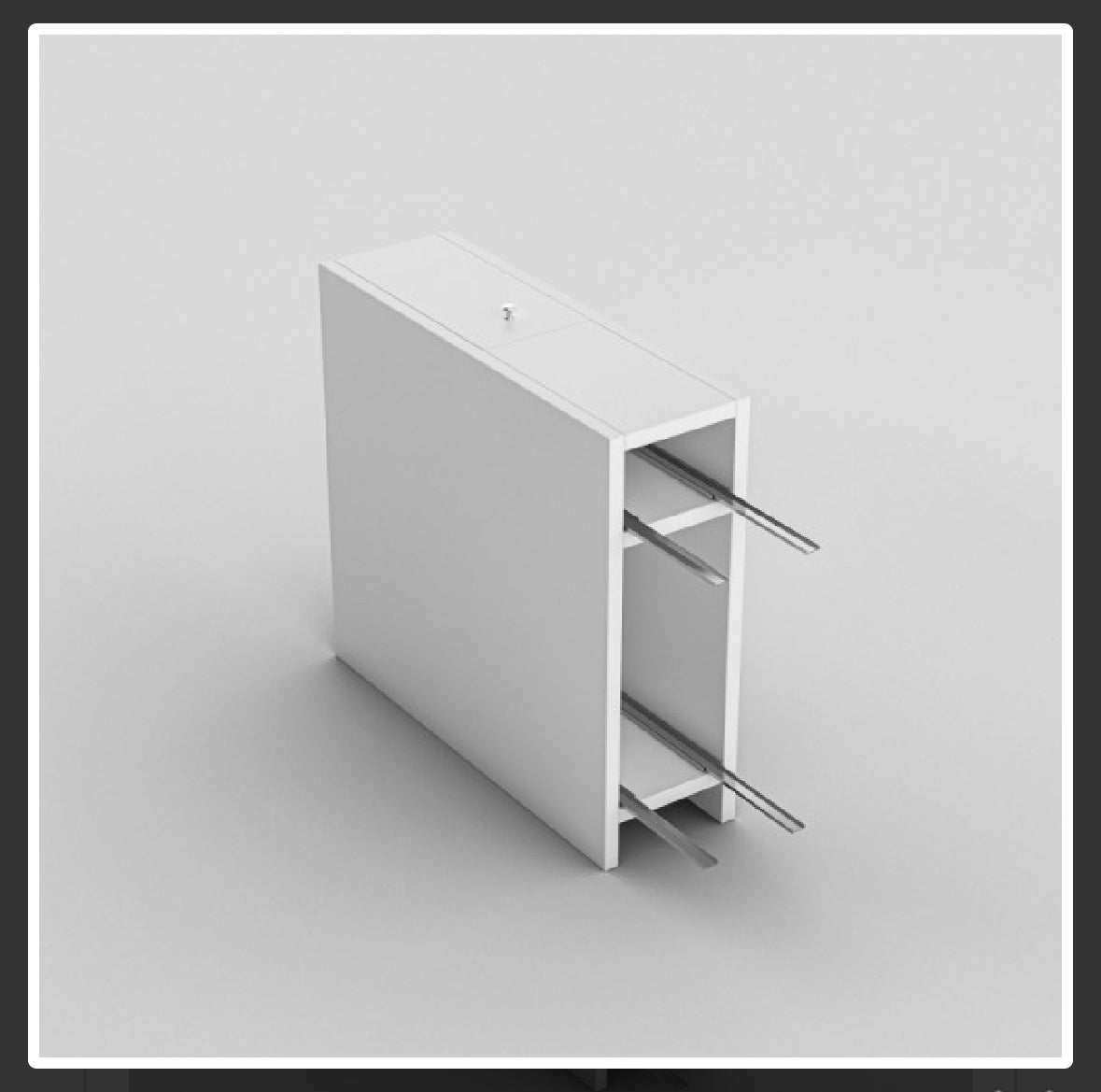 Calencia bathroom drawer - white