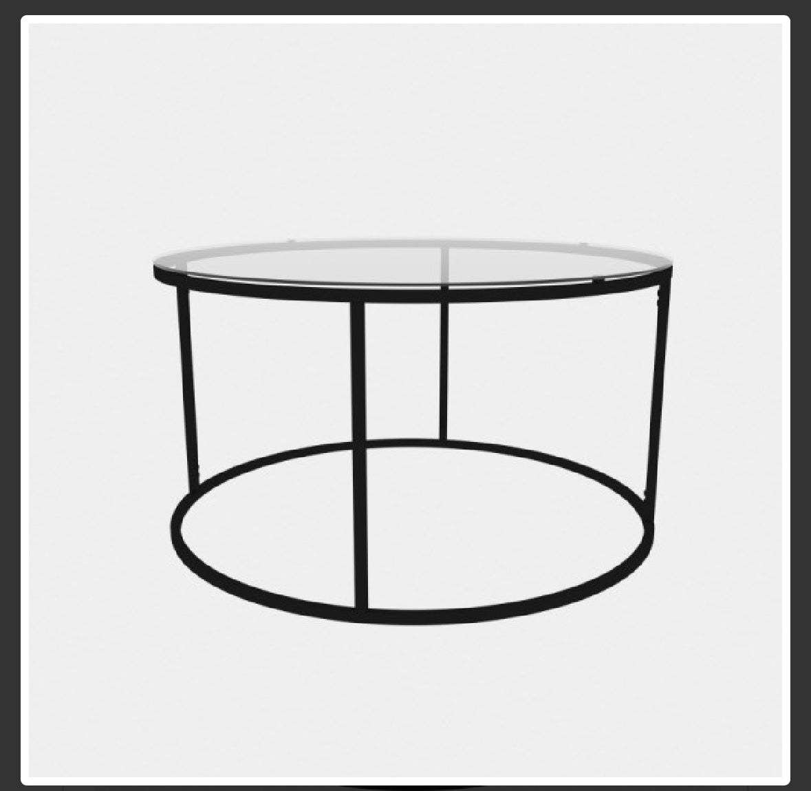 Club table Berlin - Black 60