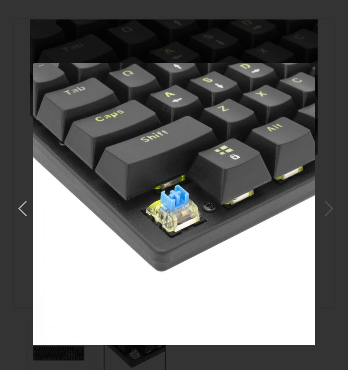 Keyboard White Shark Gaming Commandos Elite Mechanical RGB Blue Switch