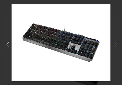 Keyboard MSI Gaming Vigor GK50 Mechanical Low Profile Per-Key RGB Mystic Light